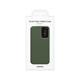 Оригинальный чехол-книжка для телефона Samsung Galaxy S23 Smart View Wallet Case (хаки) фото 4