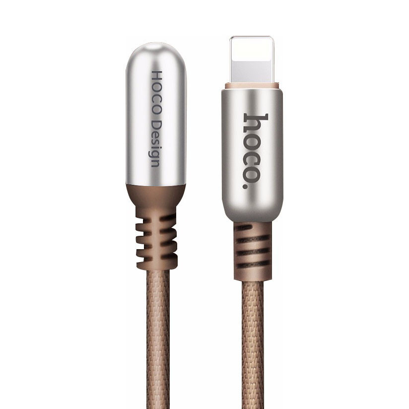 Lightning кабель HOCO U17 capsule charging 1.2m коричневый Уфа купить в интернет-магазине