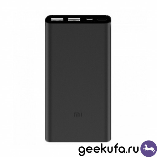 Портативное зарядное устройство Xiaomi Mi Power Bank 2i 10000 mAh 2 USB черный Уфа купить в интернет-магазине