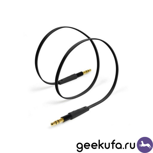 Аудио-кабель AUX плоский 1m Уфа купить в интернет-магазине