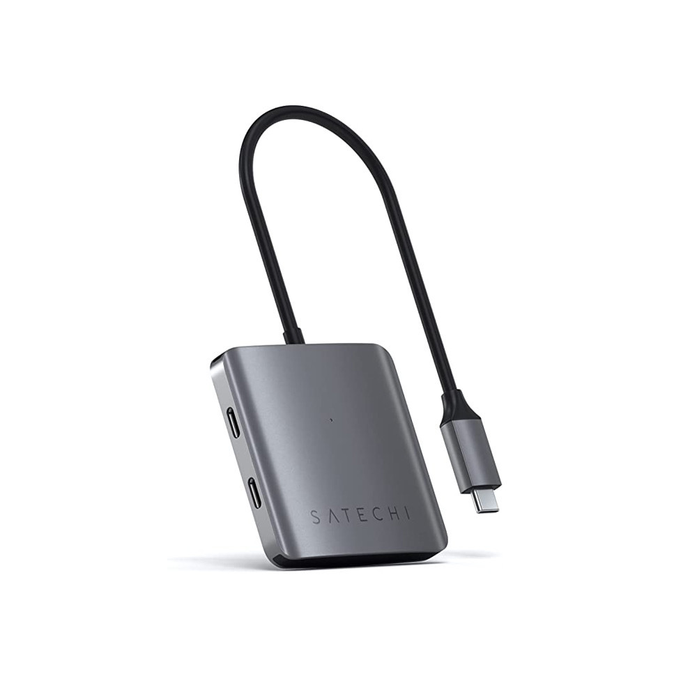 Адаптер Satechi 4-PORT USB-C HUB (4xUSB Type-C) темно-серый Уфа купить в интернет-магазине