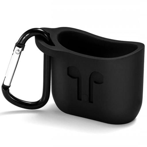 Силиконовая сумка для наушников AirPods черная Уфа купить в интернет-магазине