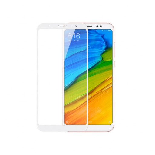 Защитное 3D стекло для телефона Redmi Note 5 (белое) Уфа купить в интернет-магазине