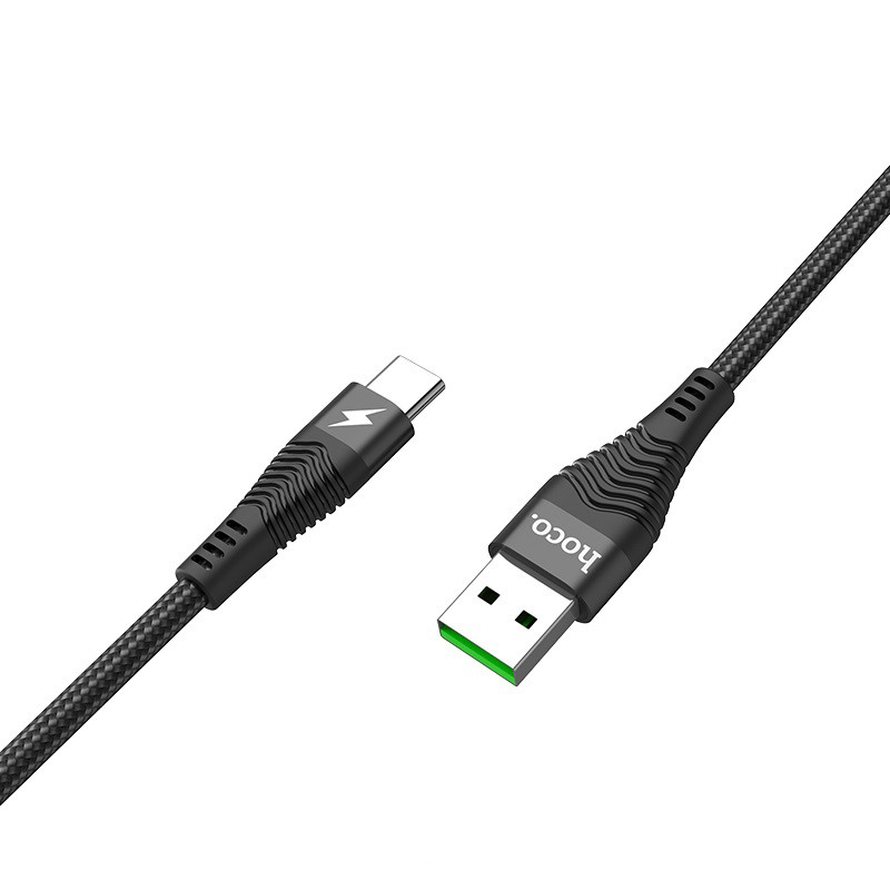 Type-C кабель Hoco U53 Flash 5A 1.2m черный Уфа купить в интернет-магазине