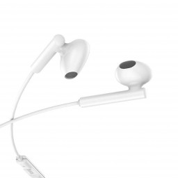Наушники HOCO M64 Melodious wire control earphones with mic белые