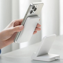 Внешний аккумулятор Xiaomi Magnetic Wireless Power Bank 5000 mAh белый фото 2