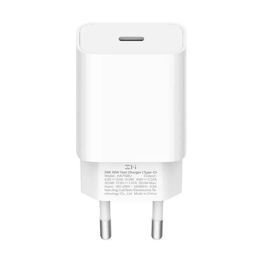Сетевое зарядное устройство ZMI TypeC 20W QC 3.0 PD Apple QC charger HA716EU Уфа купить в интернет-магазине