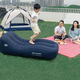 Надувная кровать Youpin One Night Inflatable Leisure Bed GS1 (синяя) фото 5