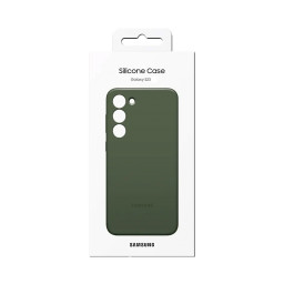 Оригинальная накладка для телефона Samsung Galaxy S23 Silicone Case (хаки) фото 1