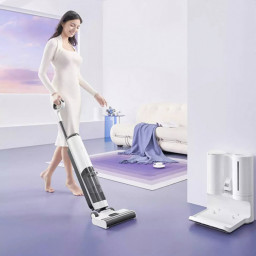 Пылесос беспроводной моющий Osotek H100 Pro HotWave Wet and Dry Vacuum Cleaner (белый) фото 3