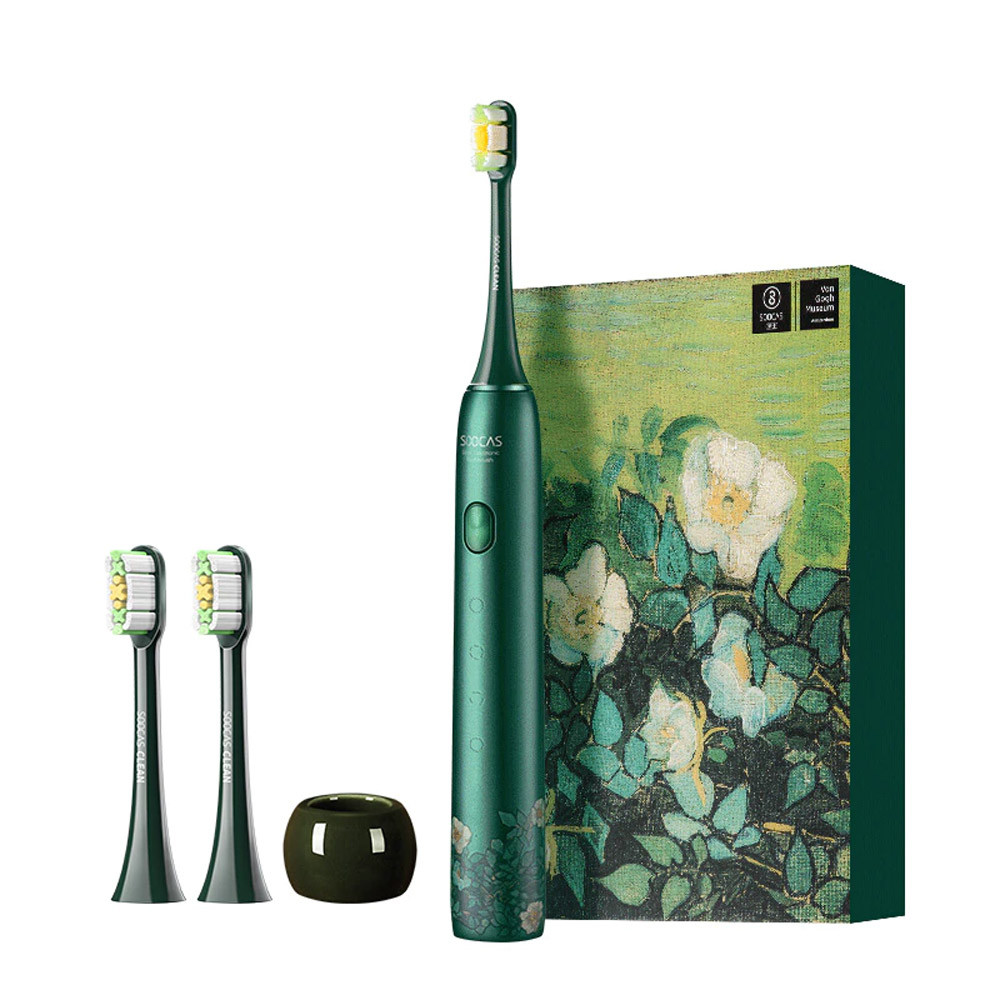 Электрическая зубная щетка Soocas X3U Вангог зеленая Уфа купить в интернет-магазине