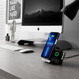 Беспроводное зарядное устройство Pitaka MagEZ Slider+Power Dongle для Apple Watch фото 1