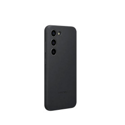 Оригинальная накладка для телефона Samsung Galaxy S23 Plus Leather Case (черная) фото 1