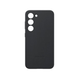 Оригинальная накладка для телефона Samsung Galaxy S23 Plus Leather Case (черная) фото 2
