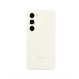 Оригинальная накладка для телефона Samsung Galaxy S23 Plus Silicone Case (белая) фото 1