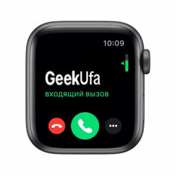 Часы Apple Watch Nike SE 2021, 40 мм, корпус из алюминия цвета серый космос, спортивный ремешок Nike цвета антрацитовый/черный фото 1