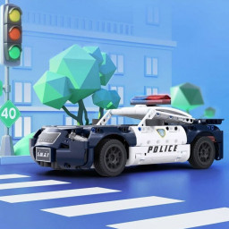 Конструктор Onebot Police Car Building Blocks фото 3