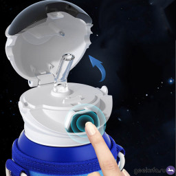 Портативная умная термокружка Dumi Astronaut 500мл розовая фото 3