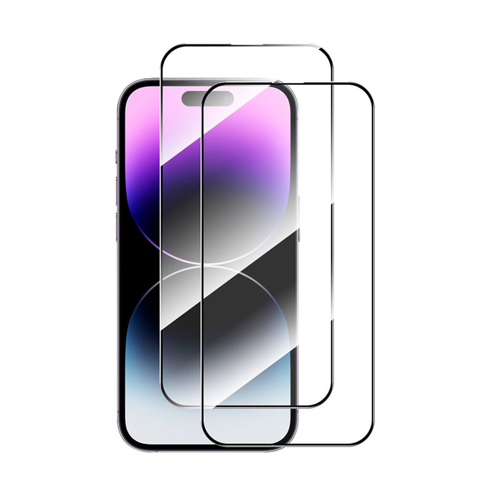 Защитное стекло Mocoll 2.5D для iPhone 15 Pro черное Уфа купить в интернет-магазине