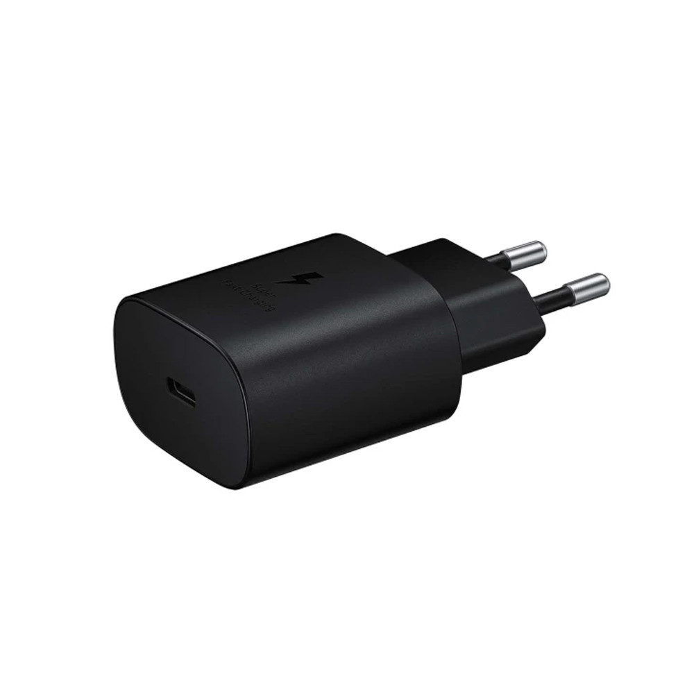 Купить сетевое зарядное устройство Samsung 25W PD Power Adapter USB-C to USB-C  Cable черное по низкой цене в Уфе