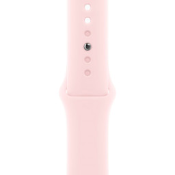 Часы Apple Watch Series 9 45 мм, корпус из алюминия розового цвета, спортивный ремешок розового цвета фото 3