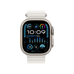 Часы Apple Watch Ultra 2 49mm, корпус из титана, ремешок Ocean белого цвета фото 1