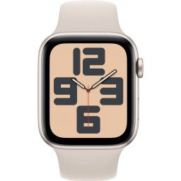 Часы Apple Watch SE 2023 40 мм, Корпус из алюминия цвета "сияющая звезда", Спортивный ремешок цвета "сияющая звезда" фото 3