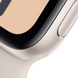 Часы Apple Watch SE 2023 40 мм, Корпус из алюминия цвета "сияющая звезда", Спортивный ремешок цвета "сияющая звезда" фото 2