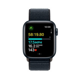 Часы Apple Watch SE 2023 40 мм, Корпус из алюминия цвета "тёмная ночь", Ремешок Loop цвета "темная ночь" фото 2
