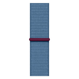 Часы Apple Watch Series 9 41 мм, Корпус из алюминия серебристого цвета, Ремешок Sport Loop цвета "ледяной синий" фото 2