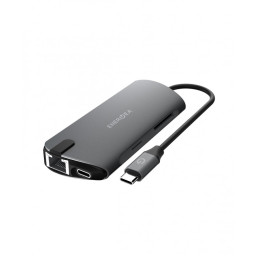 Адаптер EnergEA AluHUB HD PRO 8 в 1 Superspeed Aluminium USB-C 3.1 Gunmet купить в Уфе