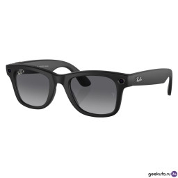 Умные очки Ray-Ban Smart Glasses Wayfarer RW4006 Matte Black/Polar Gradient Graphite фото 1