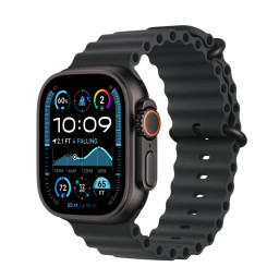 Часы Apple Watch Ultra 2 49mm, корпус из черного титана, ремешок Ocean черного цвета купить в Уфе