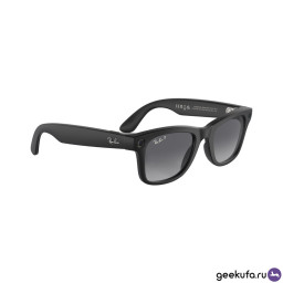 Умные очки Ray- Ban Smart Glasses Wayfarer RW4008 Matte Black/ Polar Gradient Graphite фото 4