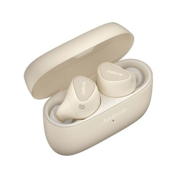 Беспроводные наушники Jabra Elite 5 бежевые фото 2