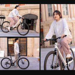 Электровелосипед HIMO Electric Bicycle C30R серый фото 5