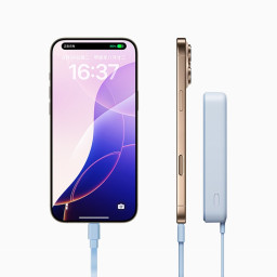 Внешний аккумулятор с беспроводной зарядкой и кабелем USB- C Xiaomi Magnetic 10000 mAh 33W белый фото 3