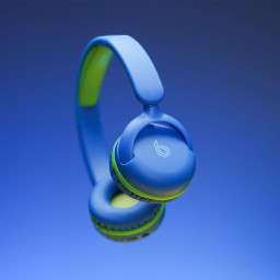 Детские беспроводные наушники BLUPEBBLE KD80 синие фото 1