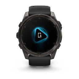 Смарт часы Garmin Fenix 8 51mm Amoled Sapphire Carbon Gray DLC Titanium Black/ Gray Silicone Band фото 3