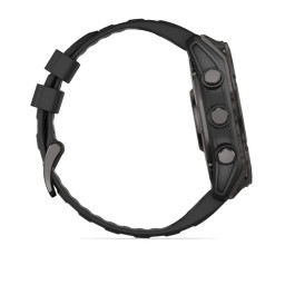 Смарт часы Garmin Fenix 8 51mm Amoled Sapphire Carbon Gray DLC Titanium Black/ Gray Silicone Band фото 4
