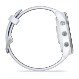 Смарт часы Garmin Forerunner 965 Titanium Bezel With Whitestone Case/ Powder Gray Silicone Band фото 4