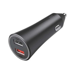 Автомобильное зарядное устройство Energea Alu drive D60, 2 USB-C PD/PPS 66W Aluminium Gunmet купить в Уфе