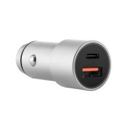 Автомобильное зарядное устройство uBear Ride 20W Max, USB-C+USB A (PD, QC 3.0) серое купить в Уфе