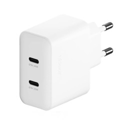 Сетевое зарядное устройство uBear Motion Wall Charger 67W 2 ports USB-C белое купить в Уфе