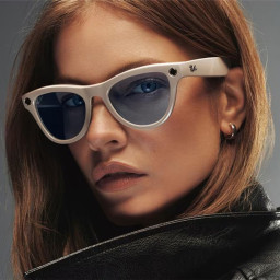 Умные очки Ray-Ban Smart Glasses Skyler RW4010 Shiny Chalky Gray/Transitions Sapphire фото 2