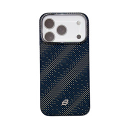 Чехол BlueO для iPhone 17 Pro Max Tactile Woven Air Aramid fiber Kevlar MagSafe галактика зеленый купить в Уфе