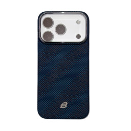 Чехол BlueO для iPhone 17 Pro Tactile Woven Air Aramid fiber Kevlar MagSafe галактика синий купить в Уфе