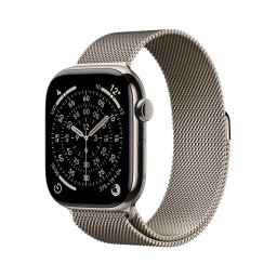 Умные часы Apple Watch Series 11 42 мм, корпус из титана цвета Natural, ремешок Milanese Loop цвета Natural купить в Уфе