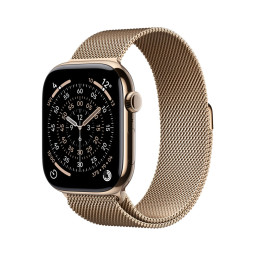 Умные часы Apple Watch Series 11 42 мм, корпус из титана цвета Gold, ремешок Milanese Loop цвета Gold купить в Уфе