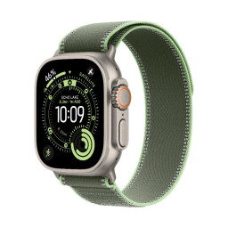 Умные часы Apple Watch Ultra 3 49 мм, корпус из титана цвета Natural, ремешок Trail Loop цвета Green/ Neon купить в Уфе